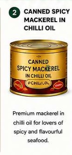 Canned Spicy Mackerel in Chili Oil
